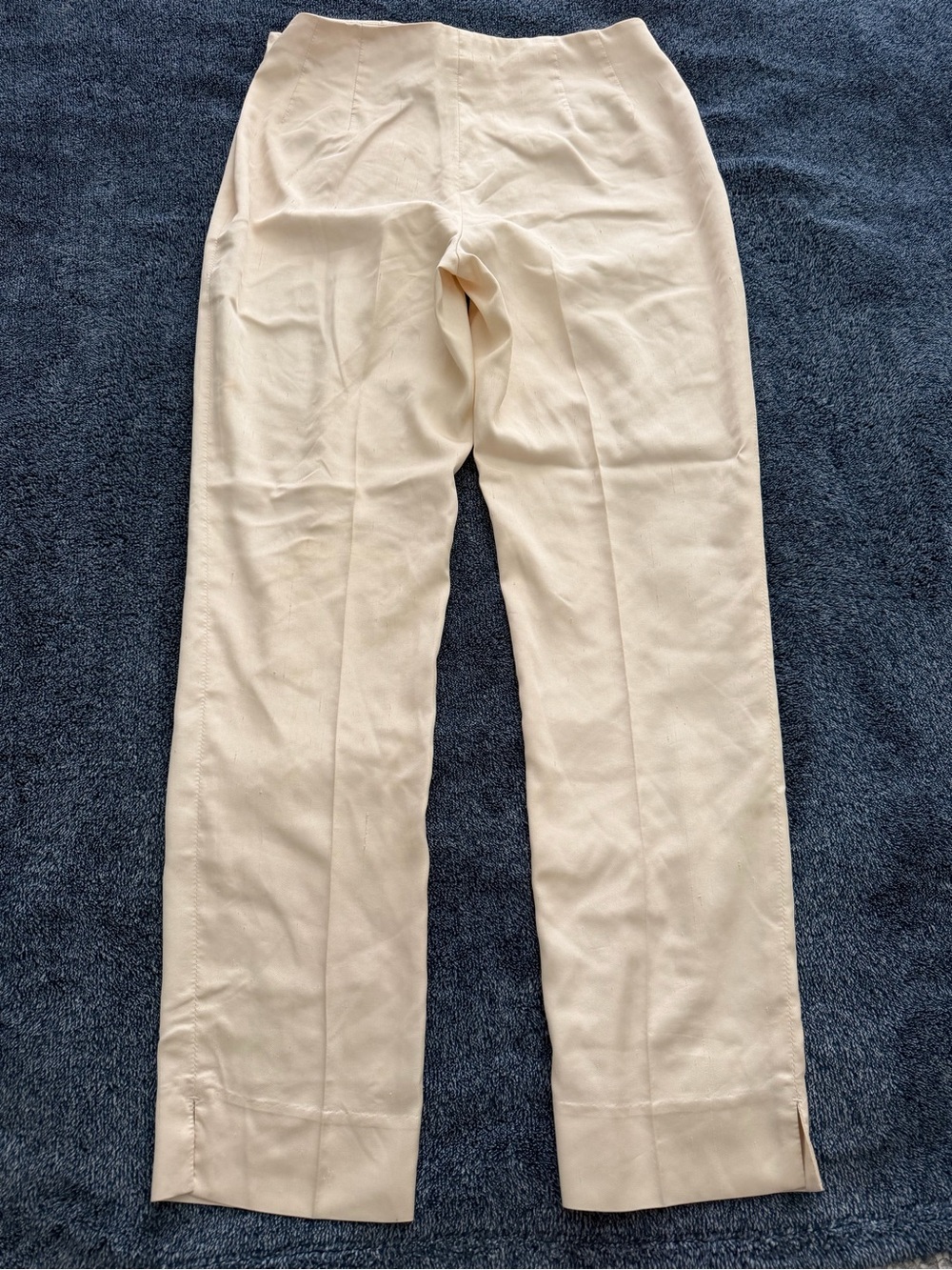 Women’s Cream Straight-Leg Dress Pants